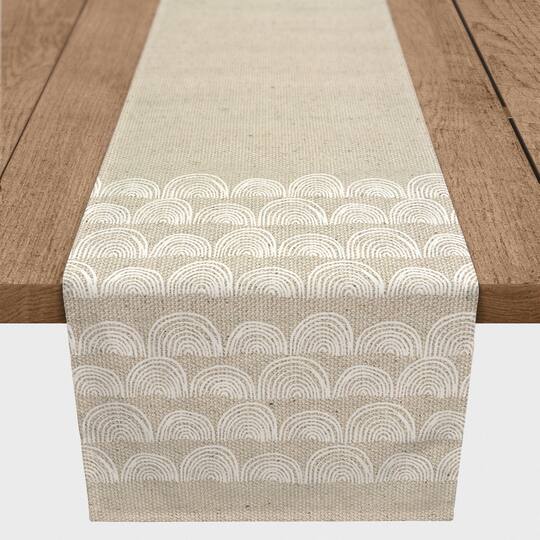 Half Moon Border 16" x 72" Cotton Twill Runner